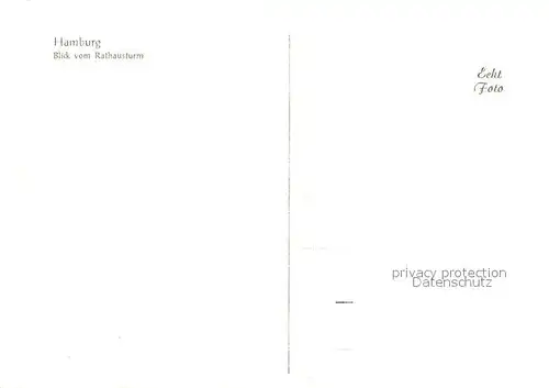 AK / Ansichtskarte Hamburg Blick vom Rathausturm Hamburg