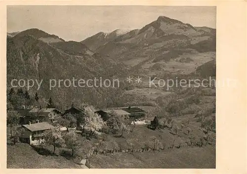 AK / Ansichtskarte Oberaudorf Berggasthof Hocheck Spitzstein Inntaler Berge Oberaudorf