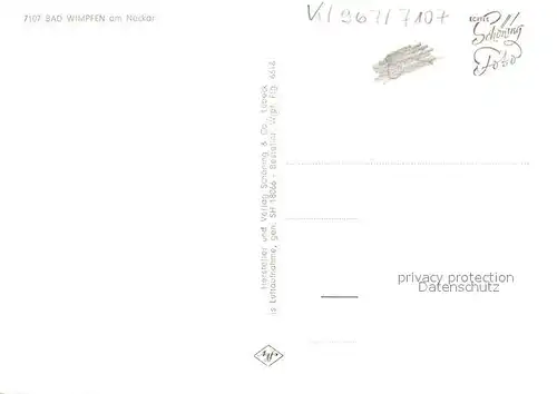 AK / Ansichtskarte Bad_Wimpfen Fliegeraufnahme Bad_Wimpfen