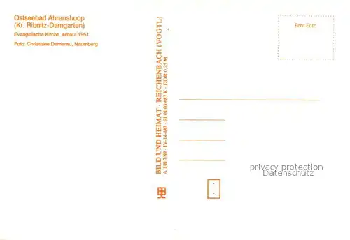 AK / Ansichtskarte Ahrenshoop_Ostseebad Evangelsiche Kirche Ahrenshoop_Ostseebad