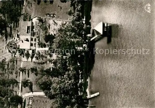 AK / Ansichtskarte Lindau_Bodensee Fliegeraufnahme Haus Uhl am See Lindau Bodensee