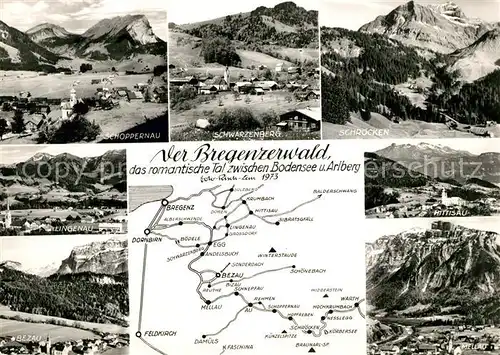 AK / Ansichtskarte Schoppernau_Vorarlberg Schroecken Schwarzenberg Mellau Schoppernau Vorarlberg