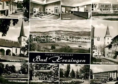 AK / Ansichtskarte Bad_Krozingen Hauptstrasse Katholische Kirche Kurhaus Bad_Krozingen