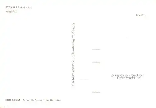 AK / Ansichtskarte Herrnhut Vogtshof Herrnhut