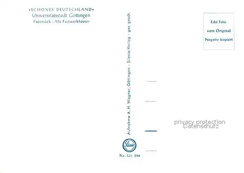 AK / Ansichtskarte Goettingen_Niedersachsen Alte Fachwerkhaeuser Papendiek Goettingen Niedersachsen
