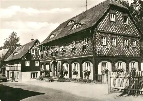 AK / Ansichtskarte Waltersdorf_Zittau Oberlausitzer Umgebindehaus Waltersdorf Zittau