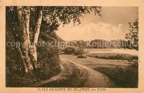 AK / Ansichtskarte Eutin Landschaftspanorama Kalkhuette am Kellersee Naturpark Holsteinische Schweiz Eutin