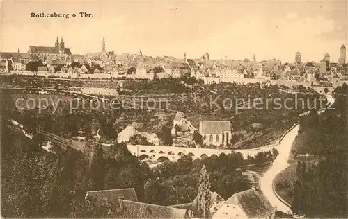 AK / Ansichtskarte Rothenburg_Tauber Panorama Rothenburg Tauber