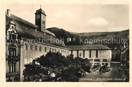 AK / Ansichtskarte Heidelberg_Neckar Alte und neue Universitaet Heidelberg Neckar