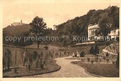 AK / Ansichtskarte Eisenach_Thueringen Dr Fritz Reuter Villa mit Wartburg Eisenach Thueringen