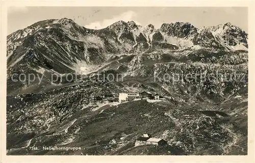 AK / Ansichtskarte Oberstdorf Nebelhorngruppe Edmund Probsthaus Bergstation Allgaeuer Alpen Oberstdorf