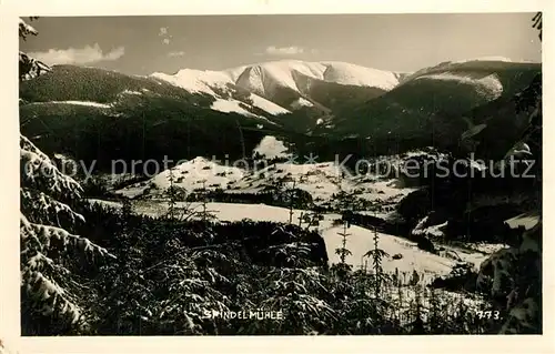 AK / Ansichtskarte Spindelmuehle Winterpanorama Riesengebirge Spindelmuehle