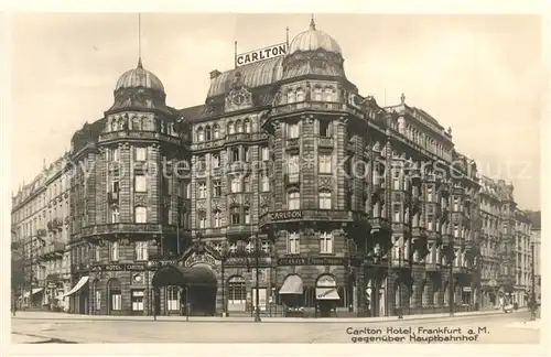 AK / Ansichtskarte Frankfurt_Main Carlton Hotel Frankfurt Main