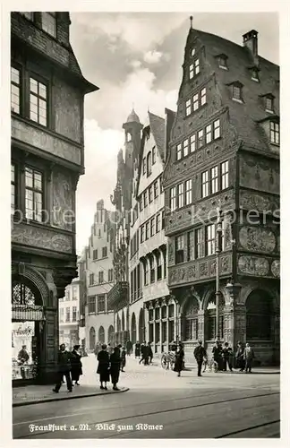 AK / Ansichtskarte Frankfurt_Main Blick zum Roemer Altstadt Giebelhaeuser Frankfurt Main