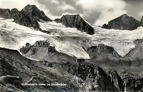 AK / Ansichtskarte Krimml Richterhuette im Rainbachtal Gletscher Hohe Tauern Krimml