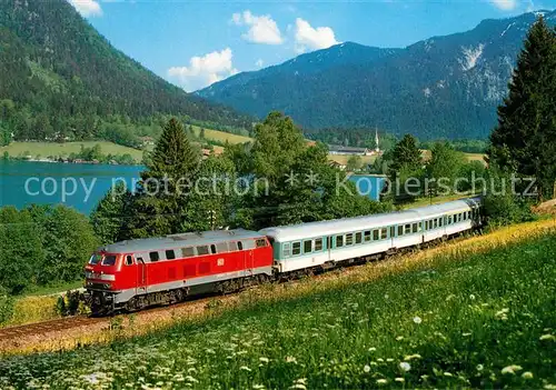 AK / Ansichtskarte Eisenbahn Diesel Streckenlokomotive 218 343 2 Fischhausen Neuhaus  Eisenbahn