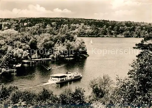 AK / Ansichtskarte Steglitz Stern  und Kreisschiffahrt MS Ernst Reuter vor Insel Lindwerder Steglitz