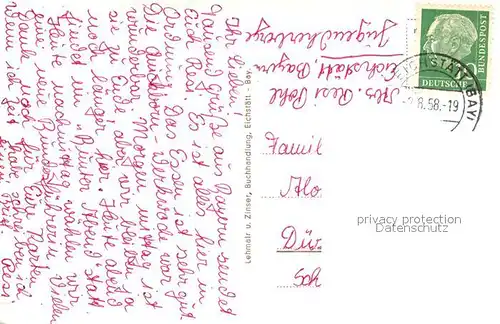 AK / Ansichtskarte Eichstaett_Oberbayern Dom Eichstaett_Oberbayern