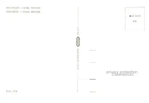 AK / Ansichtskarte Bukarest Calea Grizitei Bukarest
