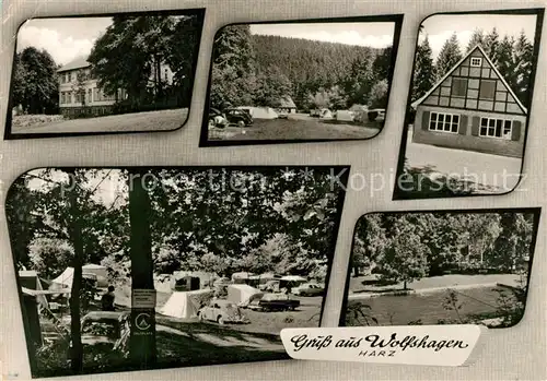 AK / Ansichtskarte Wolfshagen_Harz Campingplatz Teilansichten Wolfshagen Harz