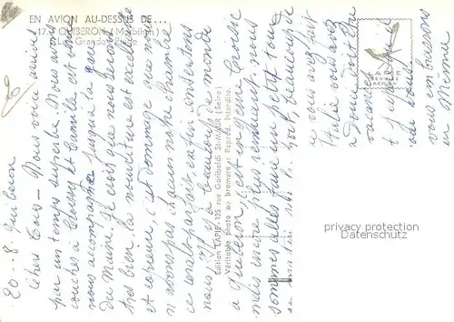 AK / Ansichtskarte Quiberon_Morbihan La Grande Place Vue aerienne Quiberon Morbihan