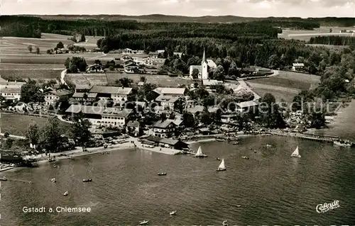 AK / Ansichtskarte Gstadt_Chiemsee Fliegeraufnahme Gstadt_Chiemsee