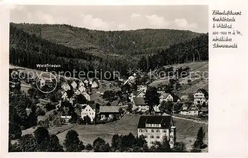 AK / Ansichtskarte Enzkloesterle Erholungsheim Pension Waldfrieden Enzkloesterle