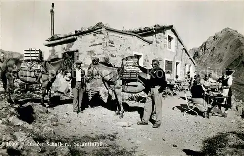 AK / Ansichtskarte Segantinihuette Oberer Schafberg Motiv Segantinihuette