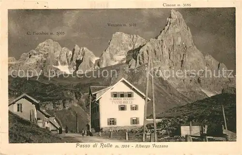 AK / Ansichtskarte Passo_Rolle Albergo Vezzana Passo_Rolle