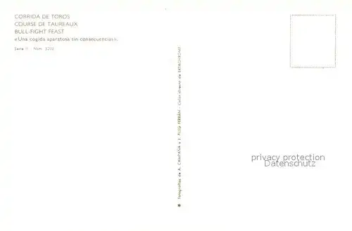 AK / Ansichtskarte Stierkampf Corrida de Toros  Stierkampf