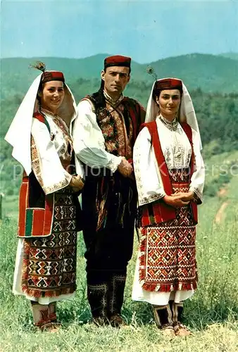 AK / Ansichtskarte Trachten_Kroatien Vrlika Trachten Kroatien