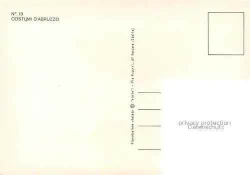 AK / Ansichtskarte Trachten_Italien Abruzzo Trachten Italien