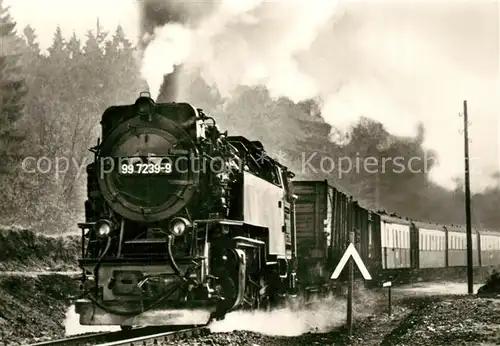 AK / Ansichtskarte Lokomotive 99 7239 9 Harzquerbahn  Lokomotive