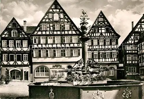 AK / Ansichtskarte Schorndorf_Wuerttemberg Marktbrunnen Schorndorf Wuerttemberg