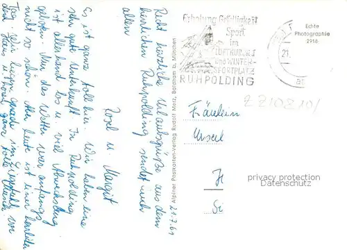 AK / Ansichtskarte Ruhpolding Rauschberg Luftseilbahn Ruhpolding