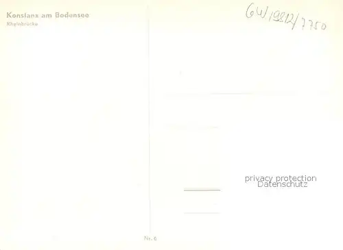AK / Ansichtskarte Konstanz_Bodensee Rheinbruecke Konstanz_Bodensee