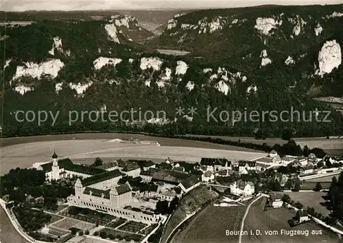 AK / Ansichtskarte Beuron_Donautal Fliegeraufnahme Erzabtei Beuron Donautal