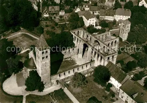 AK / Ansichtskarte Bad_Hersfeld Fliegeraufnahme Stiftsruine Bad_Hersfeld