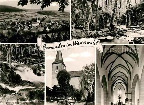 AK / Ansichtskarte Gemuenden_Westerwald Stiftskirche  Gemuenden_Westerwald