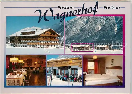 AK / Ansichtskarte Pertisau_Achensee Pension Wagnerhof Gastraum Zimmer Pertisau Achensee