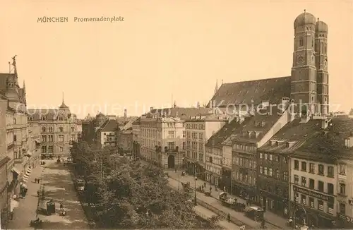 AK / Ansichtskarte Muenchen Promenadenplatz Frauenkirche Muenchen