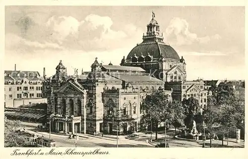 AK / Ansichtskarte Frankfurt_Main Schauspielhaus Frankfurt Main