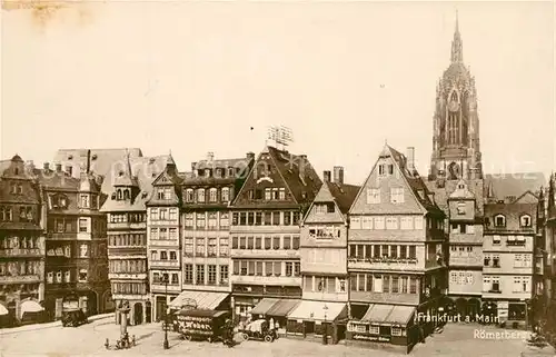 AK / Ansichtskarte Frankfurt_Main Roemerberg Altstadt Dom Frankfurt Main