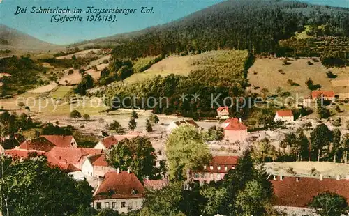 AK / Ansichtskarte Schnierlach Kaysersberger Tal Gefechte 1. Weltkrieg 1914 15 Schnierlach