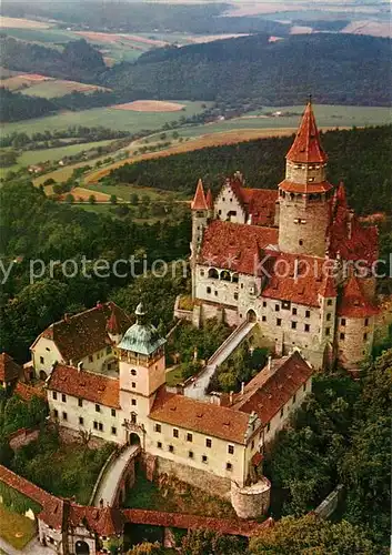 AK / Ansichtskarte Bouzov_Praha Statni hrad Fliegeraufnahme Bouzov Praha