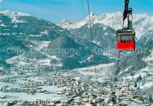 AK / Ansichtskarte Schruns_Tschagguns mit Hochjochbahn Zimba und Golmer Joch  