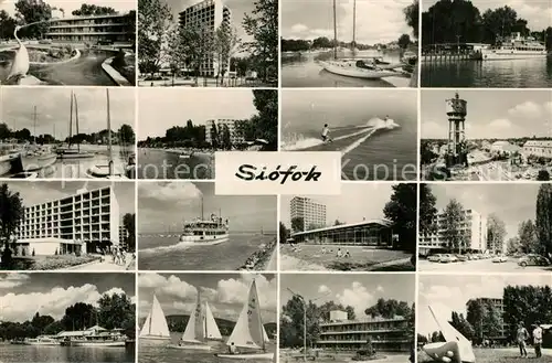 AK / Ansichtskarte Siofok Balaton Segelboote  Siofok