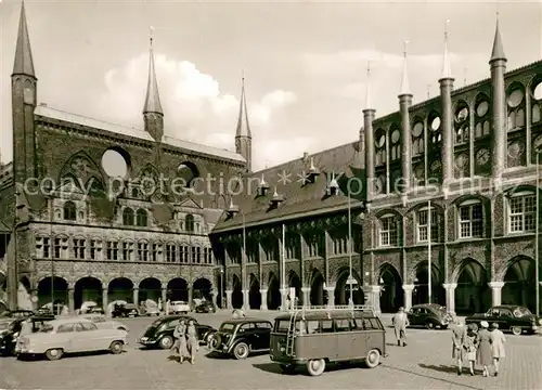 AK / Ansichtskarte Luebeck Rathaus Marktplatz Luebeck