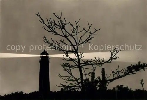 AK / Ansichtskarte Prerow_Ostseebad Leuchtturm bei Nacht Prerow_Ostseebad