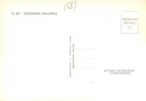 AK / Ansichtskarte Turckheim_Haut_Rhin  Turckheim_Haut_Rhin